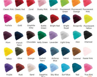 Berretto ricamato con lupo ululante Cappello lavorato a maglia