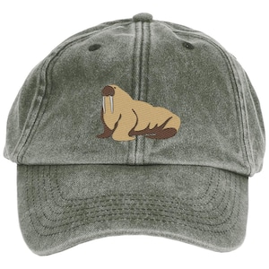 Walrus Embroidered Cap, Walrus cap, Walrus caps, Walrus baseball cap, Embroidered Walrus