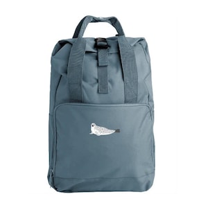 Mochila con foca bordada, Mochila con foca, Mochila con foca, Foca bordada, Focas, Mochila con foca, Bolso con foca