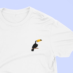 Toco Toucan Embroidered Tshirt, Embroidered Toucan, Toucans, Toucan Tshirt, Embroidered, Toucan
