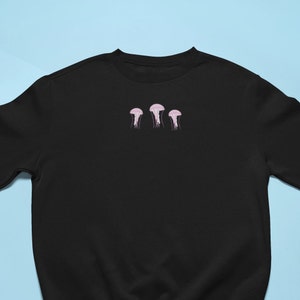 Jellyfish Embroidered Sweatshirt, Jellyfish Jumper, Jellyfish embroidered jumper, Jellyfishes