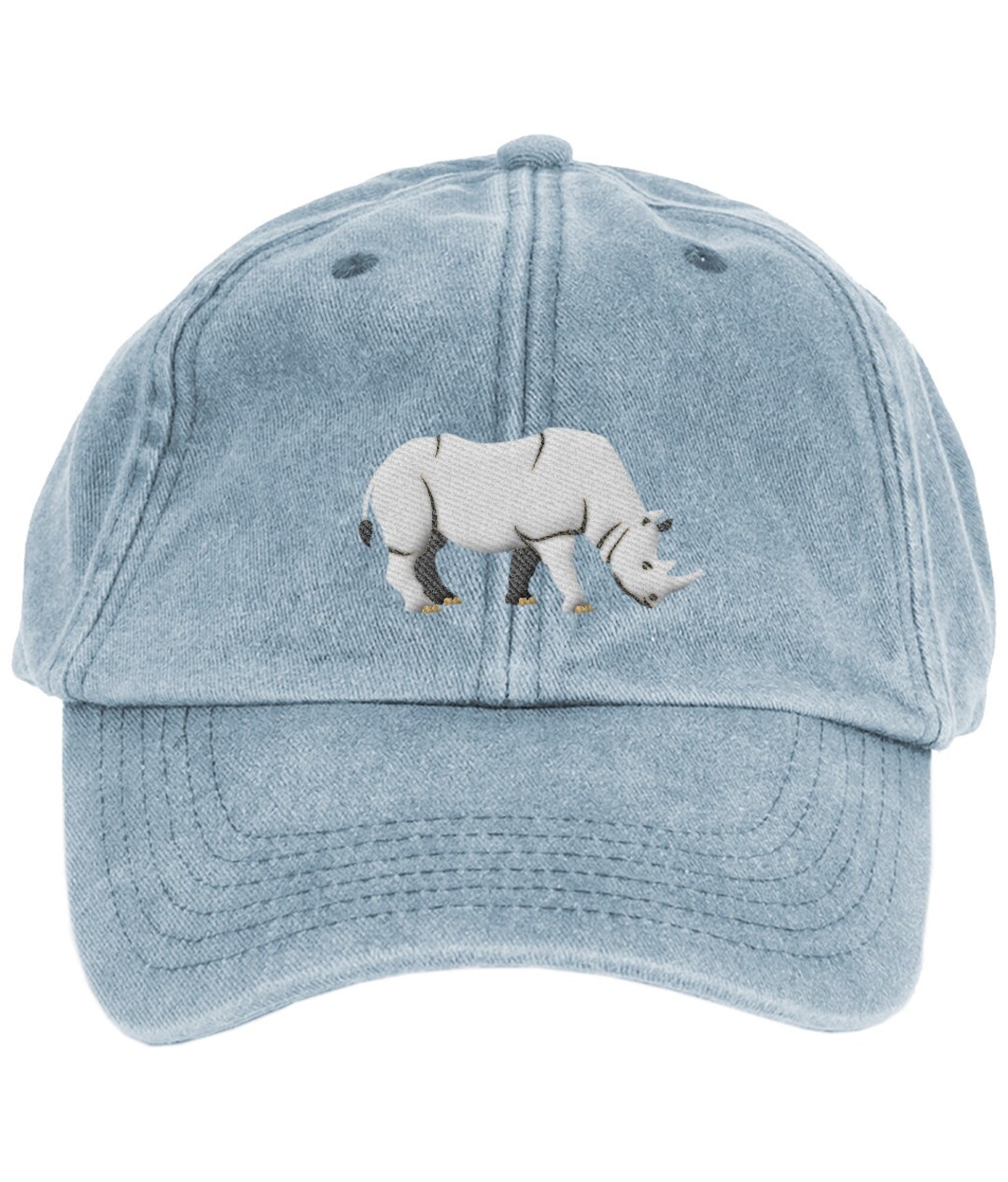 Buy Rhino Embroidered Vintage Cotton Cap, Low Profile Online in