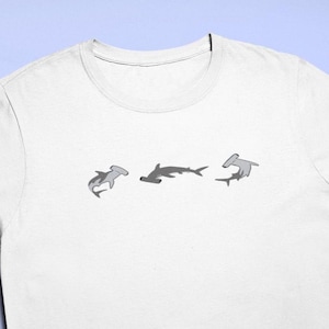 Hammerhead Shark T-Shirt, Hammerhead Shark Embroidered, Hammerhead Shark Embroidered T-Shirt
