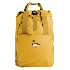 Mallard Duck Embroidered Backpack, Mallard Duck backpack, British Duck, Mallard Duck rucksack, Embroidered