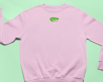 Frog Embroidered Sweatshirt: British Wildlife Jumper