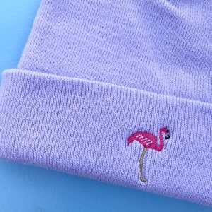Flamingo Mütze Gestickt, Flamingo Mütze, Flamingo Mütze, Gestickter Flamingo, Flamingos