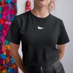 Seal Tshirt Embroidered, Seal Tshirt, Seal Tshirts, Embroidered Seal, Seal Cotton Tshirt