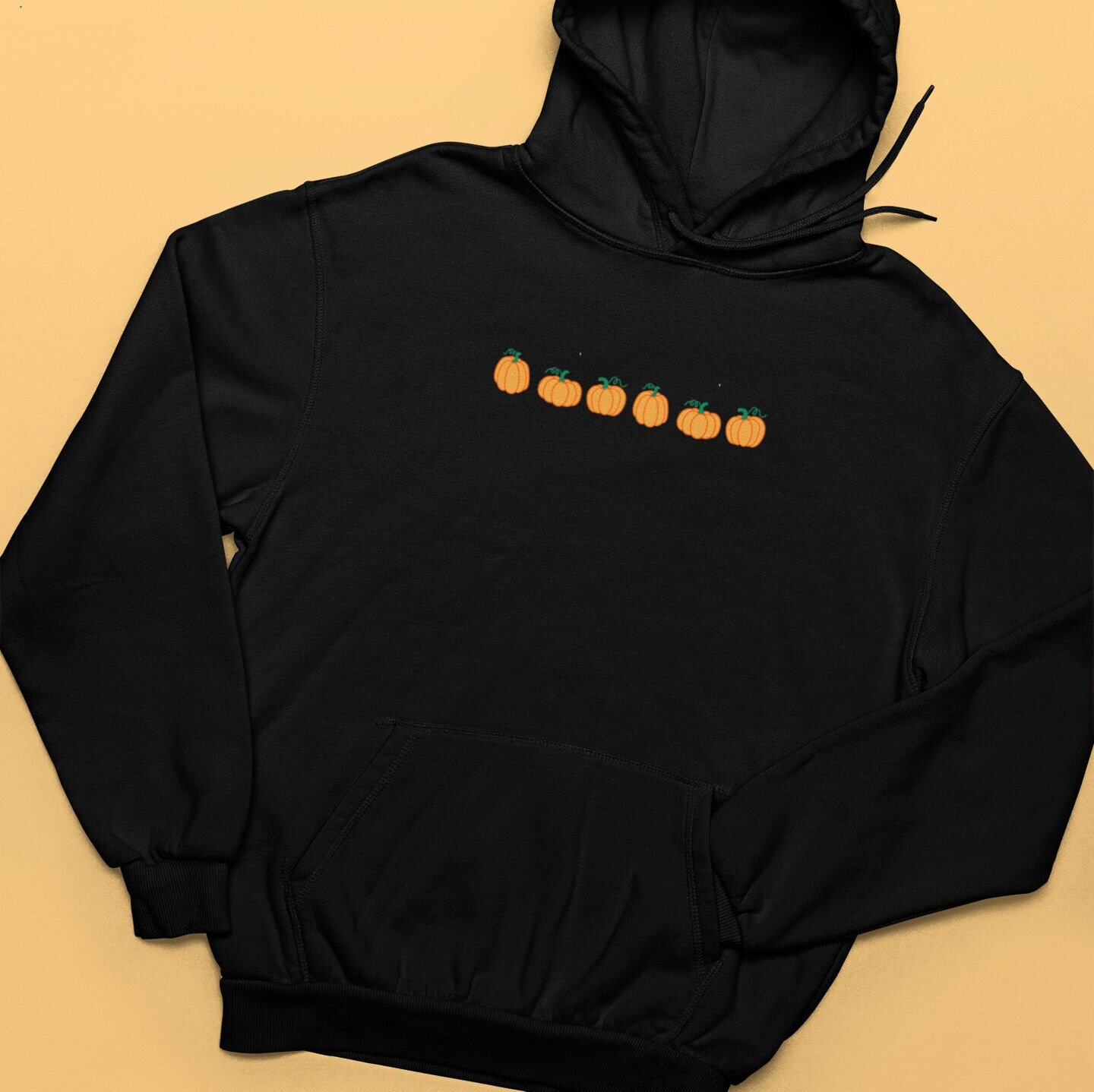 Pumpkin Embroidered Hoodie, Pumpkins, Embroidered, Pumpkins