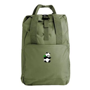 Giant Panda Embroidered Rucksack, Panda rucksack, Panda Embroidered, Panda backpack, Giant Panda, Pandas