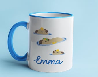 Taza personalizada de carpincho, diseño de animalito, 325 ml