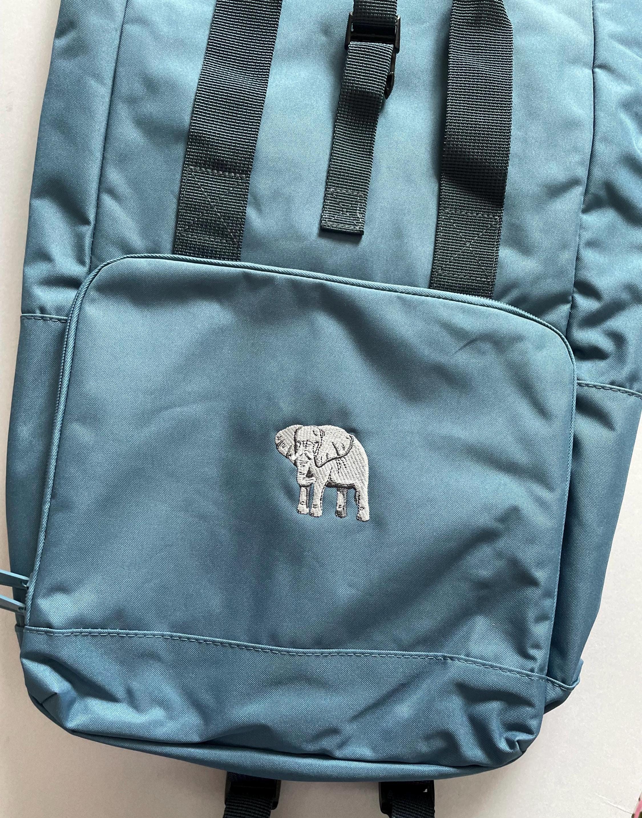 Crewel Work Elephant Embroidered Backpack Bag Elephant Embroidered Handbag: Indian Bangara Style Shoulder  main image 2