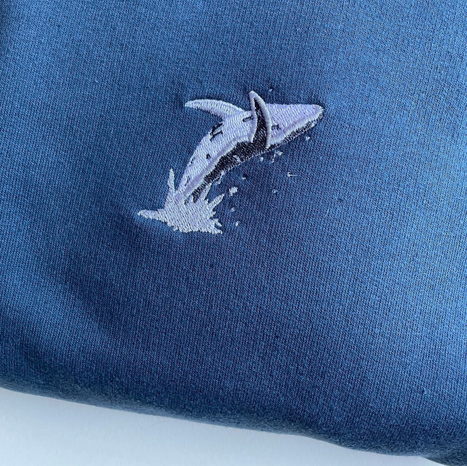 Humpback Whale Breach Embroidered Sweatshirt - Etsy UK
