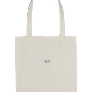 Dodo Bird Embroidered Tote Bag, Dodo tote bag, Embroidered Dodo, Dodo Bird, Cotton Tote Bag