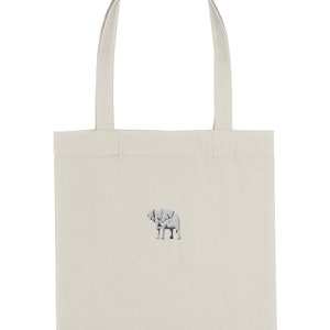 Elephant Embroidered Tote bag, elephants, cotton tote, shopper bag, vegan, ethical, UK