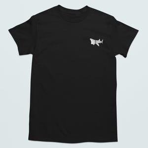 Basking Shark Embroidered Tshirt, Basking Shark Tshirt, Basking Sharks, Basking Sharks Tshirt