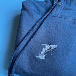 Humpback Whale Breaching Embroidered Hoodie, Humpback Whale, Humpback Whales, Hoodie