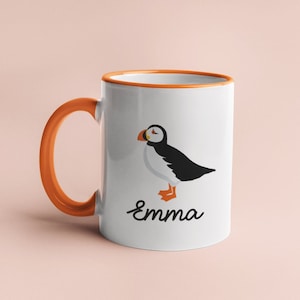 Mug personnalisé macareux, tasse macareux, tasses macareux, tasse macareux personnalisée, tasse macareux, cadeau macareux, tasses macareux