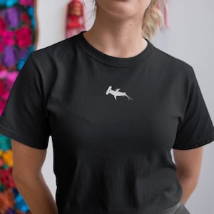 Hammerhead shark embroidered tshirt, Hammerhead shark, Hammerhead Shark tshirt, Vegan, Shark Tshirt