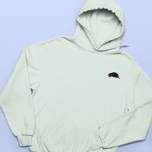 Sudadera con capucha bordada con topo, animal topo, sudadera con capucha bordada, animal topo, sudadera con capucha