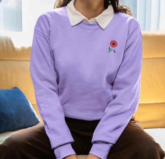 Embroidered California Poppy Sweatshirt | Unisex State