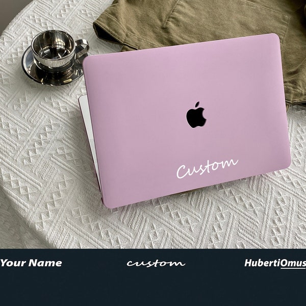 Plum Case Cover for Macbook Pro 14 16 M1 Case Macbook Pro 13 15 16, A2337 A2338 Custom Name Laptop Office University Gift