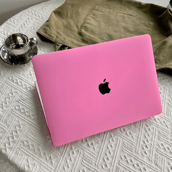 HotPink Case Cover for Macbook Pro 14 16 M1 Case Macbook Pro 13 15 16, A2337 A2338 Custom Name Laptop Office University Gift