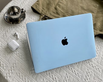 Cover per custodia blu cielo per Macbook Pro 14 16 M1 Custodia Macbook Pro 13 15 16, A2337 A2338 Nome personalizzato Laptop Office University Gift