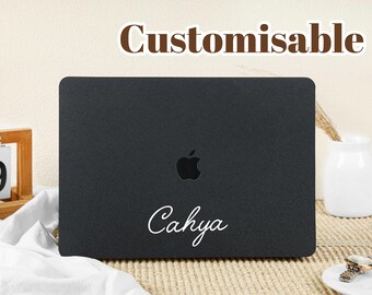 Quicksand Black Case Cover for Macbook Pro 14 16 M3 Case Macbook Pro 13 15 16, A2337 A2338 Custom Name Laptop Office University Gift