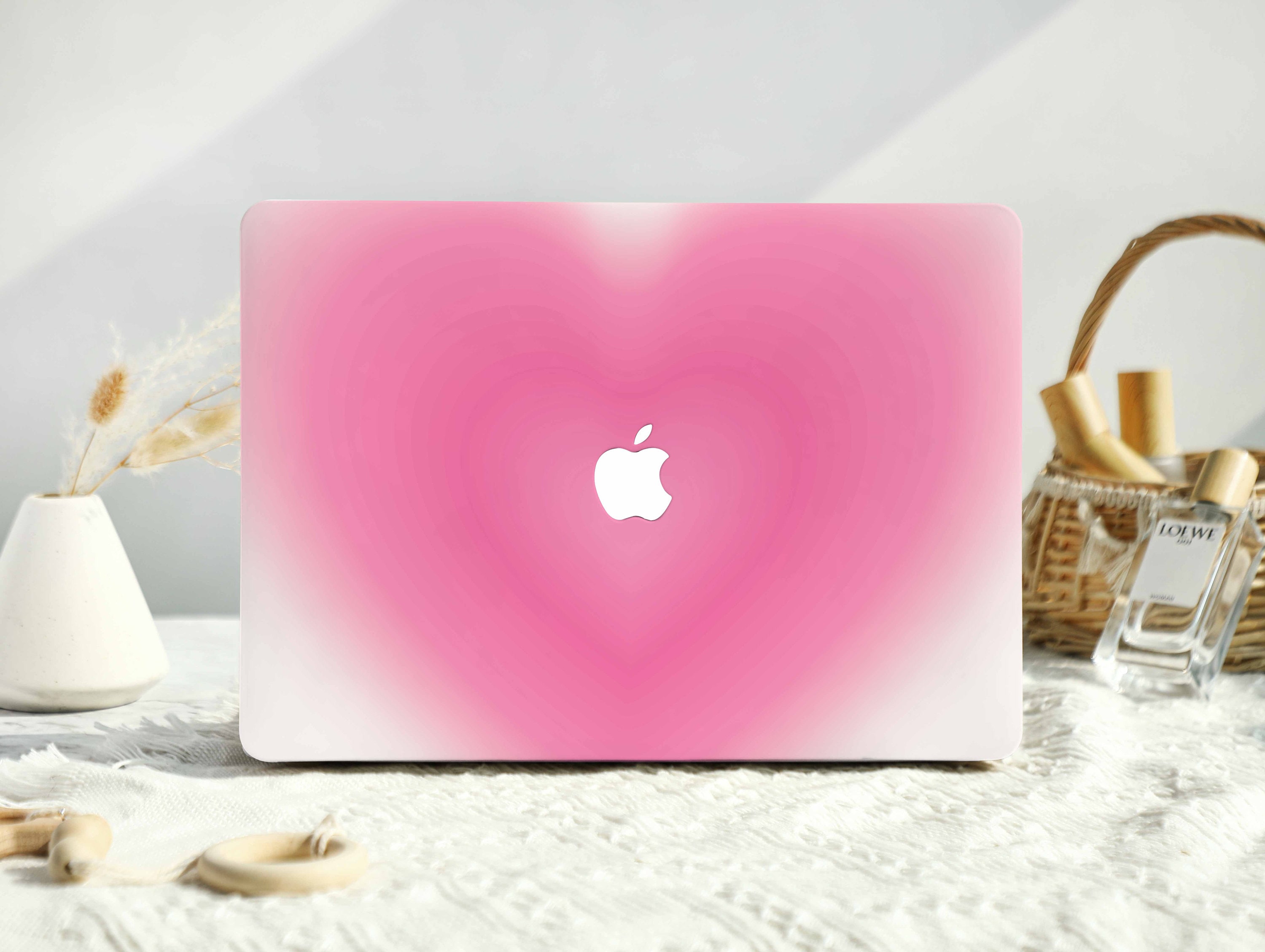 Pink Illusion Heart Cover for MacBook Air 13 M1 Case MacBook Pro