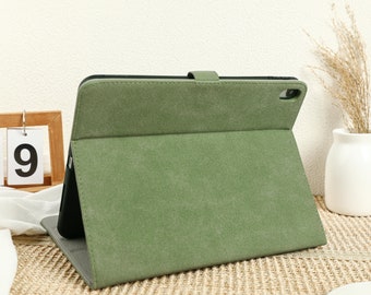 Avocado Tweed iPad Case for Air 5 4 3 Case, Mini 5/6, Air 4/5th Case, iPad 8/9/10th, iPad Pro 2022, 2021 case, Pro 11 12.9 Case