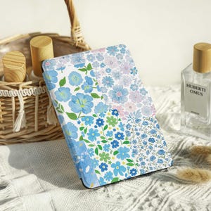Sea of Blue Flowers Kindle Case, Paperwhite 6.8&quot;Case, kindle 10th 11th, Personalization Kindle Paperwhite Cover, All New Kindle Case 2022