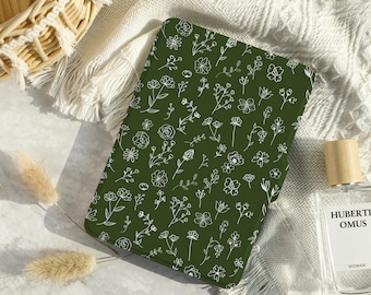 Green Plants Set Kindle Case, Paperwhite 6.8"Case, kindle 10th 11th, Personalization Kindle Paperwhite Cover, All New Kindle Case 2022