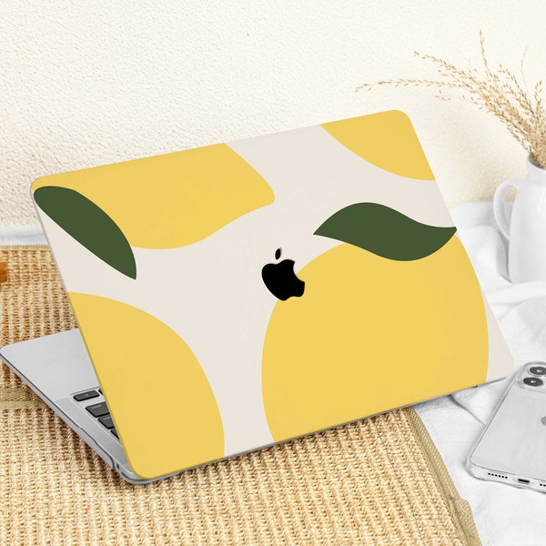 Lemon Case Cover for Macbook Air 13 M1 Case Macbook Pro 13 16 15 A2337 A2338 A2141 Custom name laptop Office University Gift