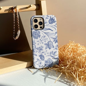 Porcelaine bleue et blanche iPhone 15 15 Pro 15 Pro Max 14 13 Pro Max coque iPhone 12 coque iPhone XS Max Case iPhone11, Housse de boîtier personnalisée