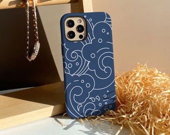 Ocean Wave iPhone 15 15 Pro 15 Pro Max 14 13 Pro Max case iPhone 12 case iPhone XS Max Case iPhone11, Personalized Case Cover