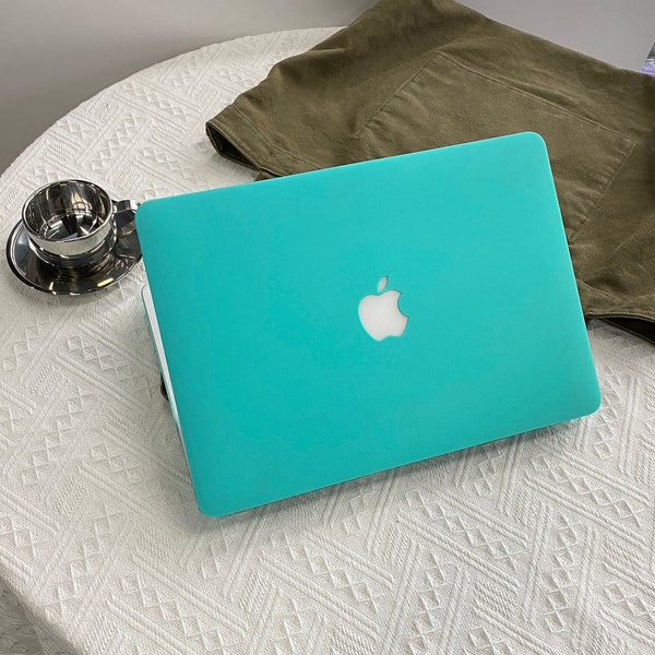 Dark Turquoise Case Cover for Macbook Pro 14 16 M1 Case Macbook Pro 13 15 16, A2337 A2338 Custom Name Laptop Office University Gift