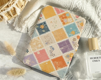 Floral Plaid Kindle Case, Paperwhite 6.8"Case, kindle 10th 11th, Personalization Kindle Paperwhite Cover, All New Kindle Case 2022