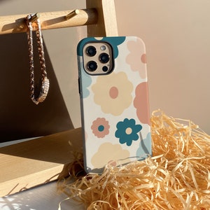 Vintage Color Flowers iPhone 15 Case, 14 15 Pro Max, 13 14 15 Pro Case, iPhone 11 12 Case, 12 13 Pro Max Case, Personalized Case Cover