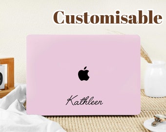 Pale Powder Case Cover for Macbook Pro 14 16 M3 Case Macbook Pro 13 15 16, A2337 A2338 Custom Name Laptop Office University Gift