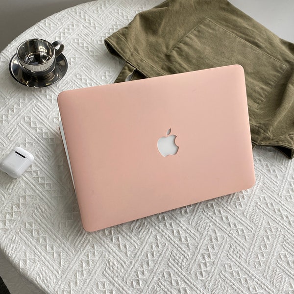 Light Pink Case Cover for Macbook Pro 14 16 M1 Case Macbook Pro 13 15 16, A2337 A2338 Custom Name Laptop Office University Gift