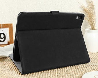 Étui iPad Black Tweed pour étui Air 5 4 3, Mini 5/6, étui Air 4/5e, iPad 8/9/10e, iPad Pro 2022, étui 2021, étui Pro 11 12.9