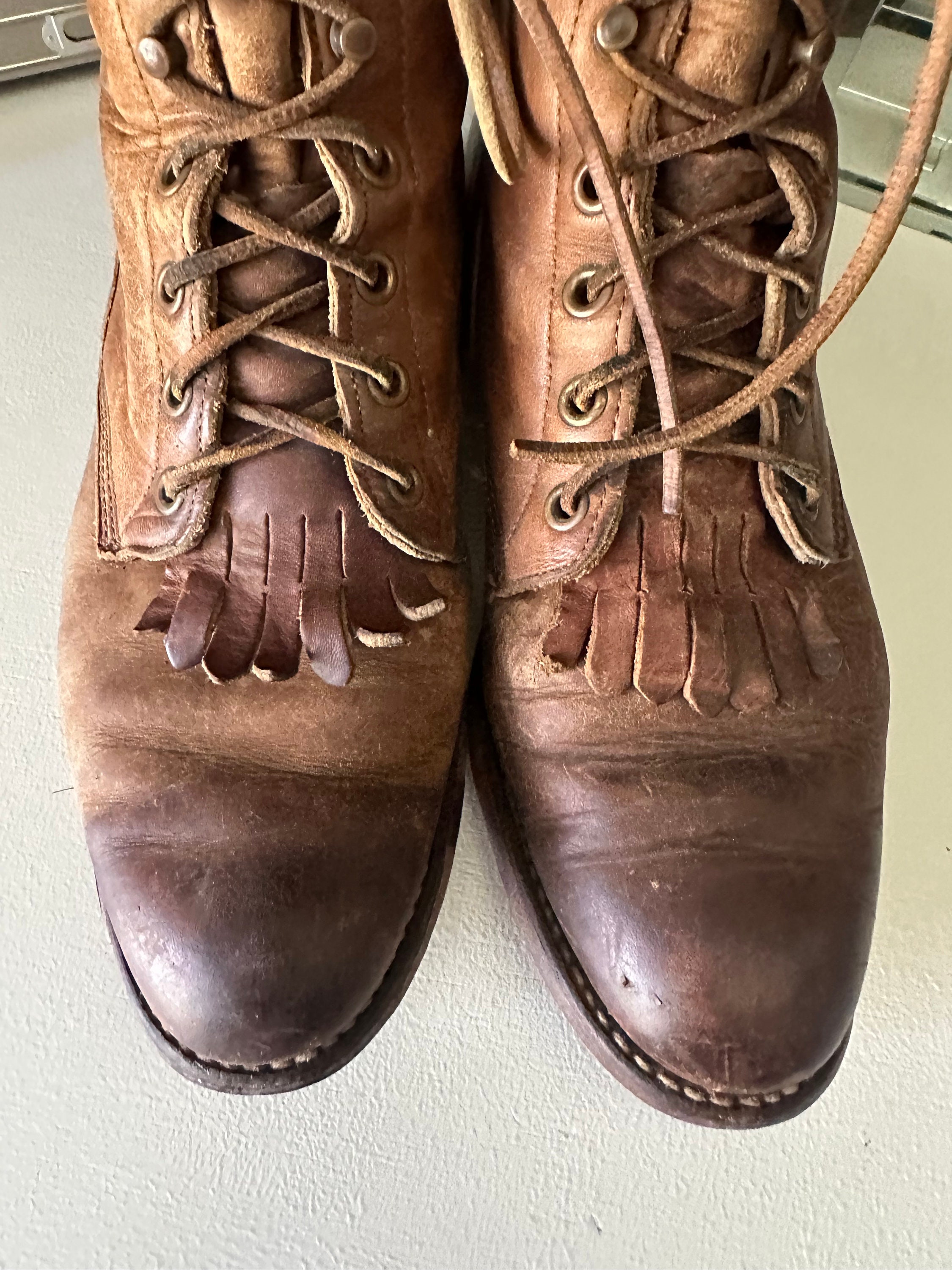 Transaction - sz10 mens lace up vintage roper boots by diamond j