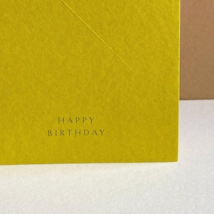 Alles Gute zum Geburtstag | Geprägte minimalistische A6 Blanko Karte