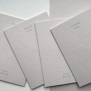 Thank You Card | Embossed Minimalist A6 Card