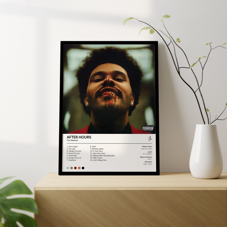 Custom Album Poster Digital Download , Custom Digital Album Art Poster