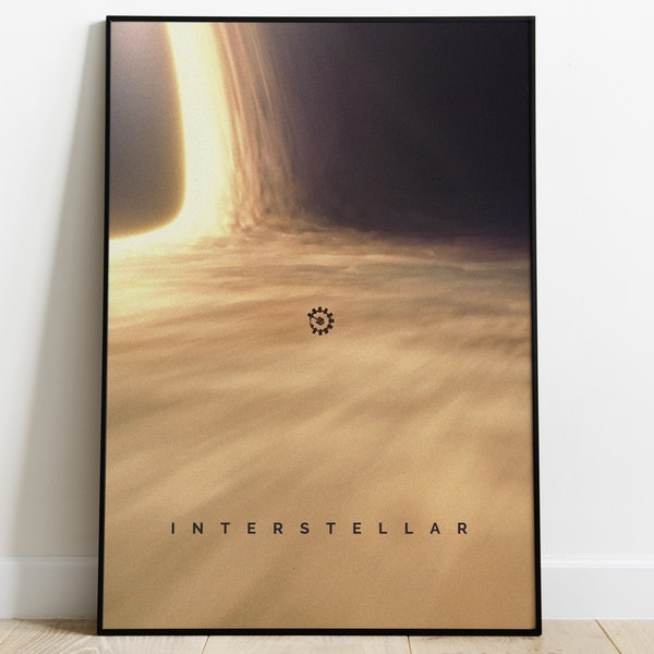 Interstellar Movie Poster Digital Download, Minimalist Movie Print, Movie Wall Art, Printable Wall Art , Movie Print, Gift Idea