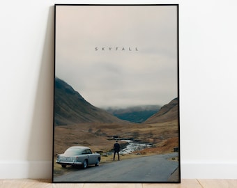Skyfall Movie Poster Digital Download, Minimalist Movie Print, Movie Wall Art, Printable Wall Art , Skyfall Movie Print, Gift Idea