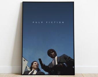 Pulp Fiction Movie Poster Digital Download, Minimalist Movie Print, Movie Wall Art, Printable Wall Art , Movie Print, Gift Idea