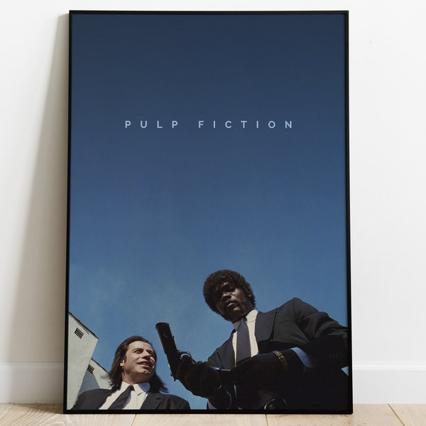 Pulp Fiction Movie Poster Descarga digital, Impresión de película minimalista, Arte de pared de película, Arte de pared imprimible, Impresión de película, Idea de regalo