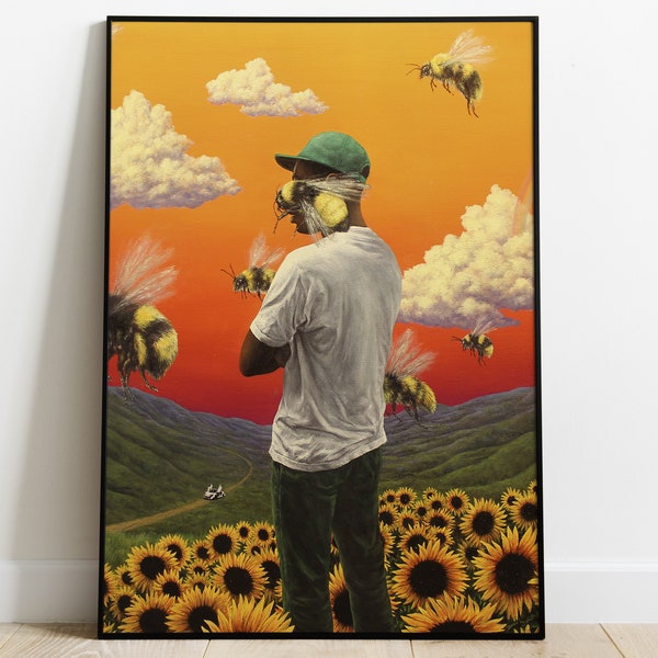 Impression d'affiche de couverture d'album de Tyler le créateur Flower Boy, affiche de Tyler le créateur, affiche d'album Flower Boy, affiche d'art mural, impression d'album